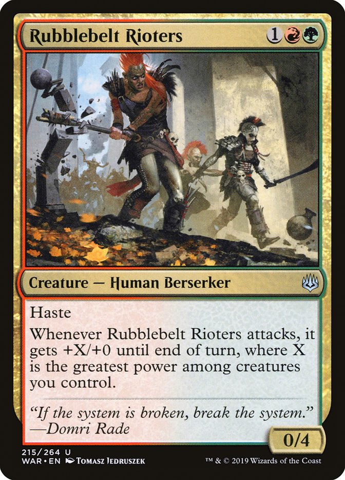 Rubblebelt Rioters [War of the Spark] | Card Merchant Takapuna