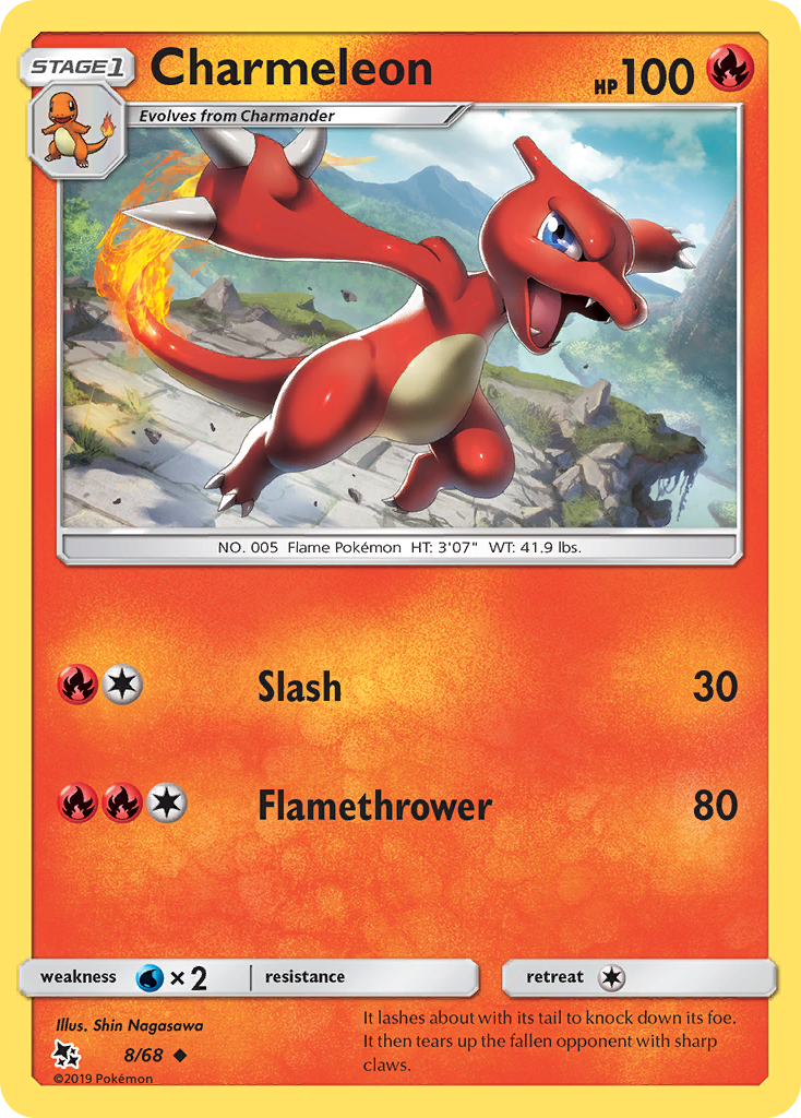 Charmeleon (8/68) [Sun & Moon: Hidden Fates] | Card Merchant Takapuna