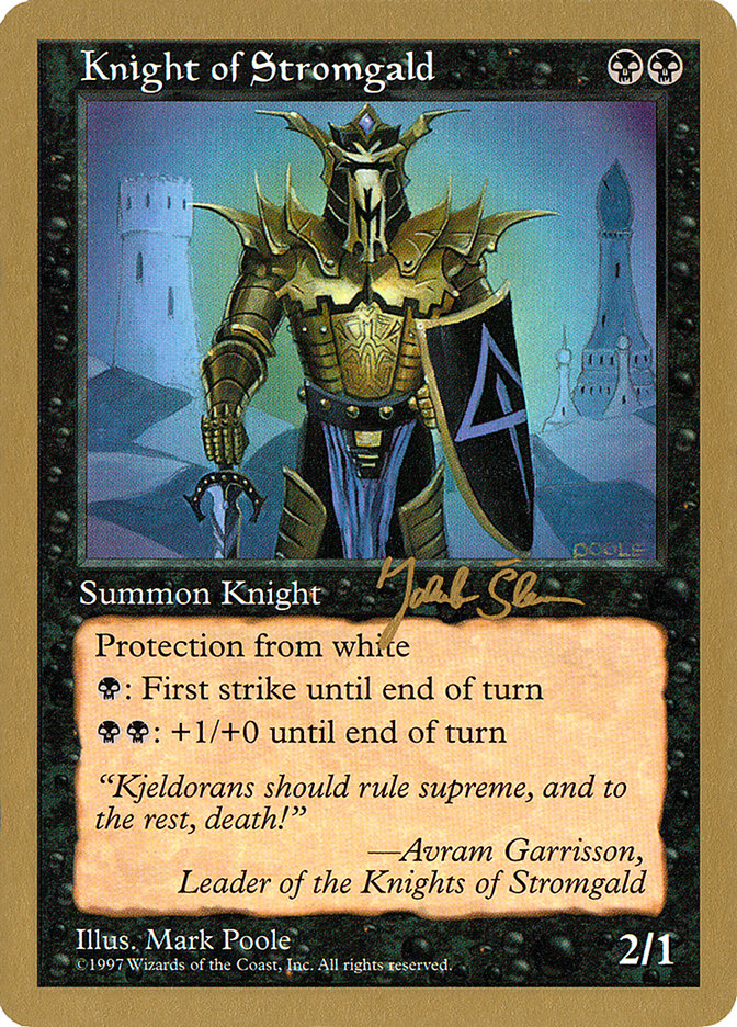 Knight of Stromgald (Jakub Slemr) [World Championship Decks 1997] | Card Merchant Takapuna