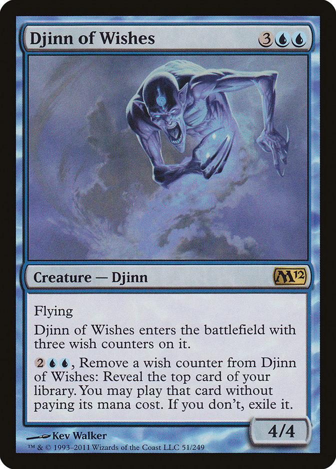 Djinn of Wishes [Magic 2012] | Card Merchant Takapuna