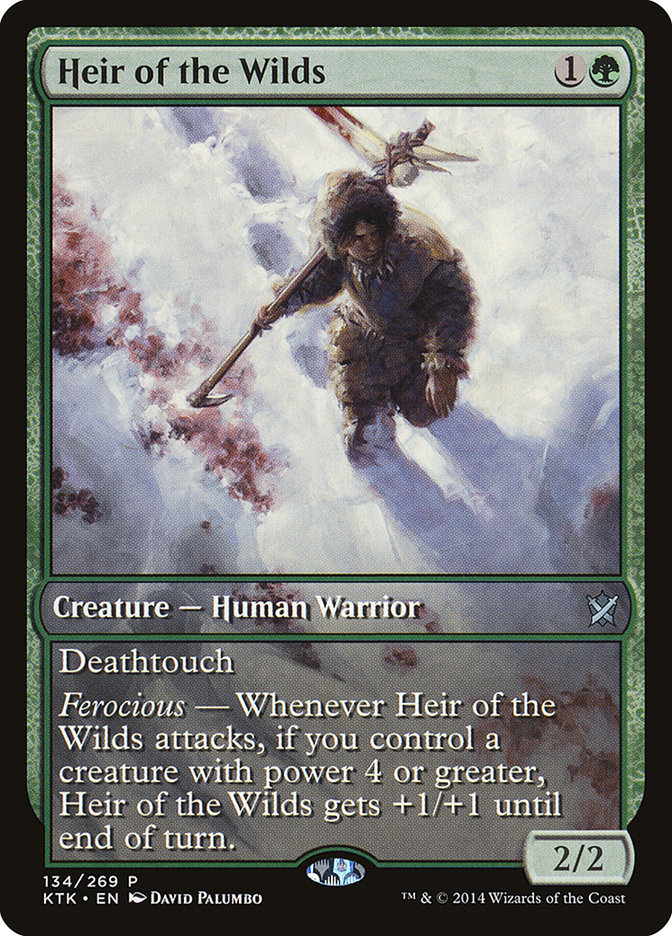 Heir of the Wilds (Game Day) (Extended Art) [Khans of Tarkir Promos] | Card Merchant Takapuna