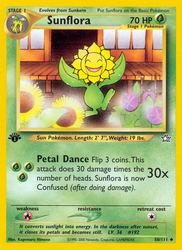 Sunflora (50/111) [Neo Genesis 1st Edition] | Card Merchant Takapuna