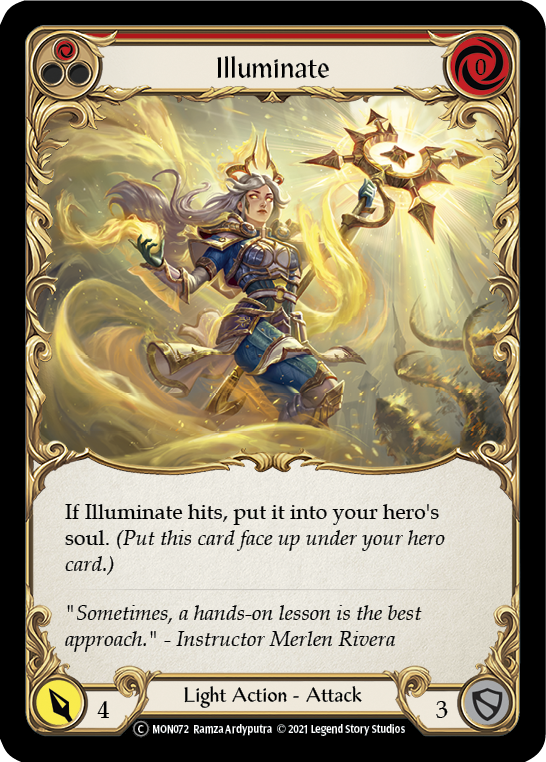 Illuminate (Red) [U-MON072] (Monarch Unlimited)  Unlimited Normal | Card Merchant Takapuna