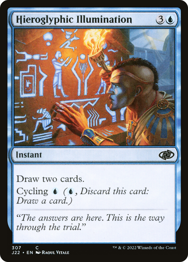 Hieroglyphic Illumination [Jumpstart 2022] | Card Merchant Takapuna