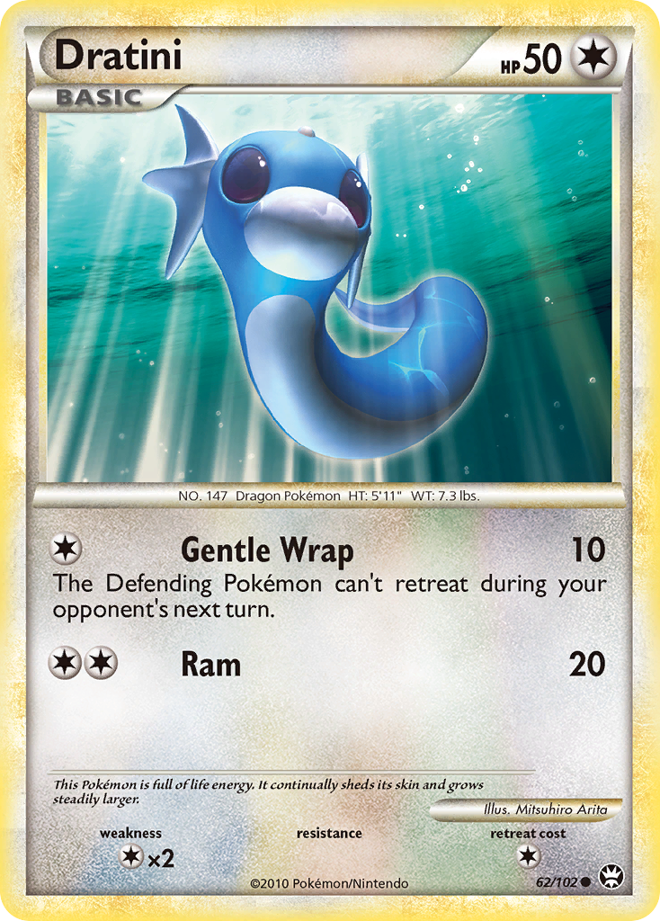 Dratini (62/102) [HeartGold & SoulSilver: Triumphant] | Card Merchant Takapuna