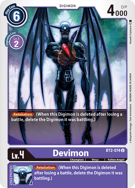 Devimon [BT2-074] [Release Special Booster Ver.1.0] | Card Merchant Takapuna