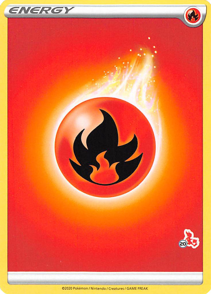 Fire Energy (Cinderace Stamp #20) [Battle Academy 2022] | Card Merchant Takapuna