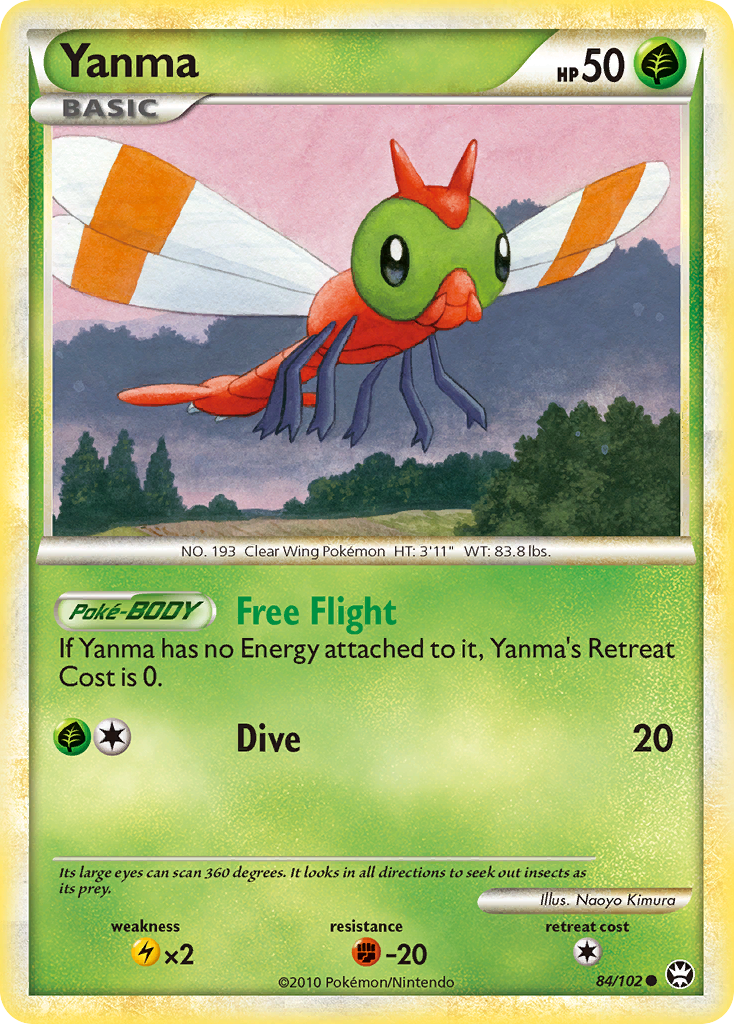 Yanma (84/102) [HeartGold & SoulSilver: Triumphant] | Card Merchant Takapuna