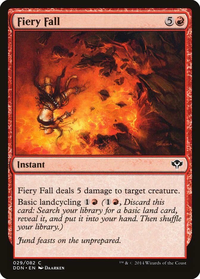 Fiery Fall [Duel Decks: Speed vs. Cunning] | Card Merchant Takapuna