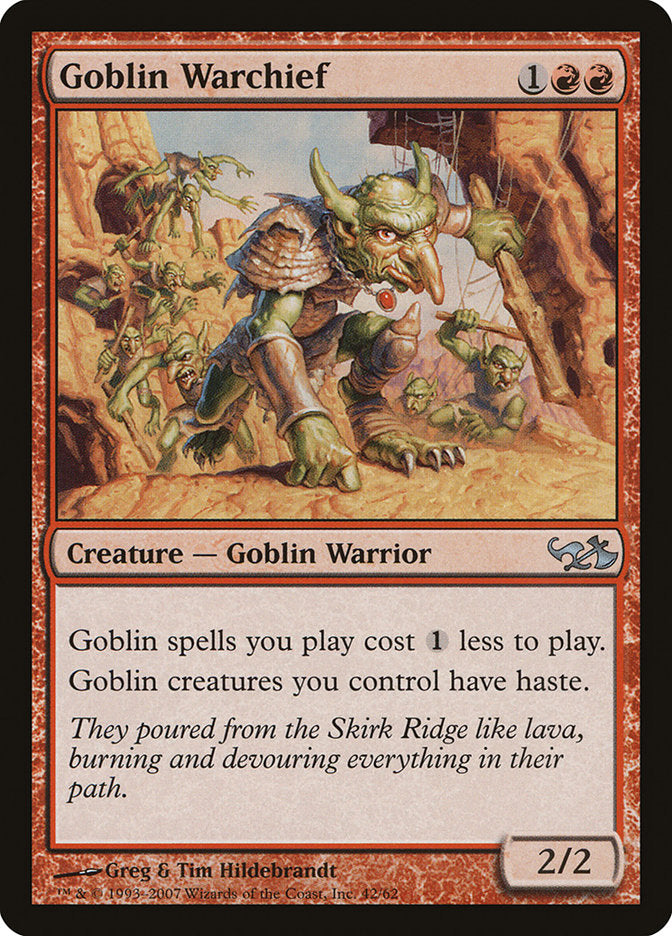 Goblin Warchief [Duel Decks: Elves vs. Goblins] | Card Merchant Takapuna