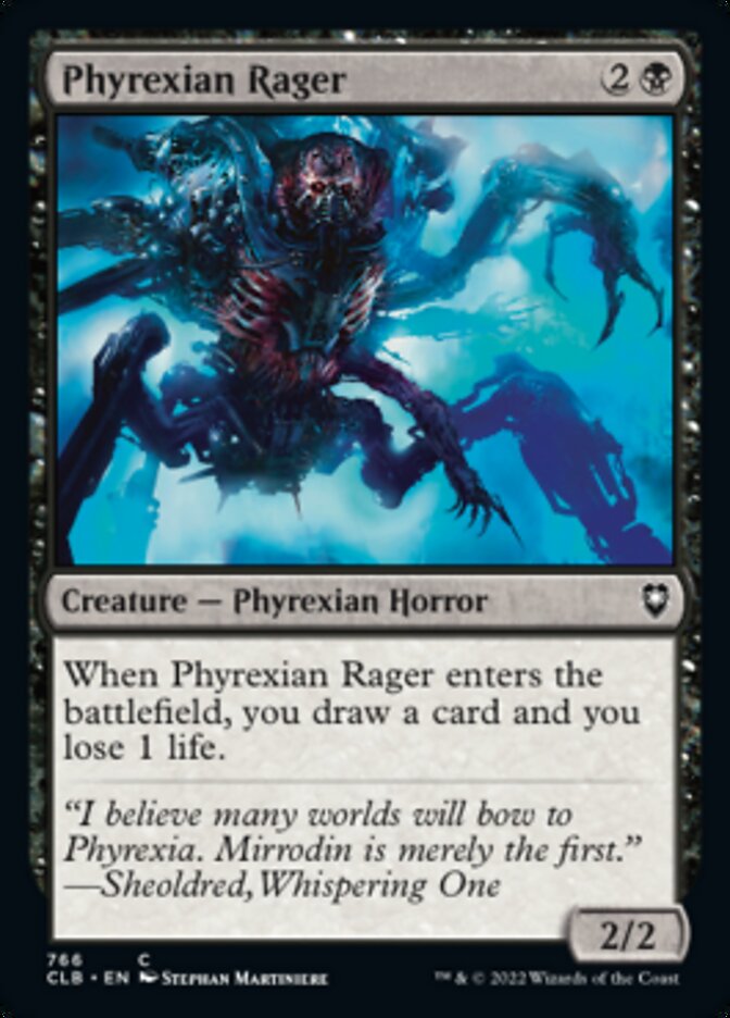 Phyrexian Rager [Commander Legends: Battle for Baldur's Gate] | Card Merchant Takapuna