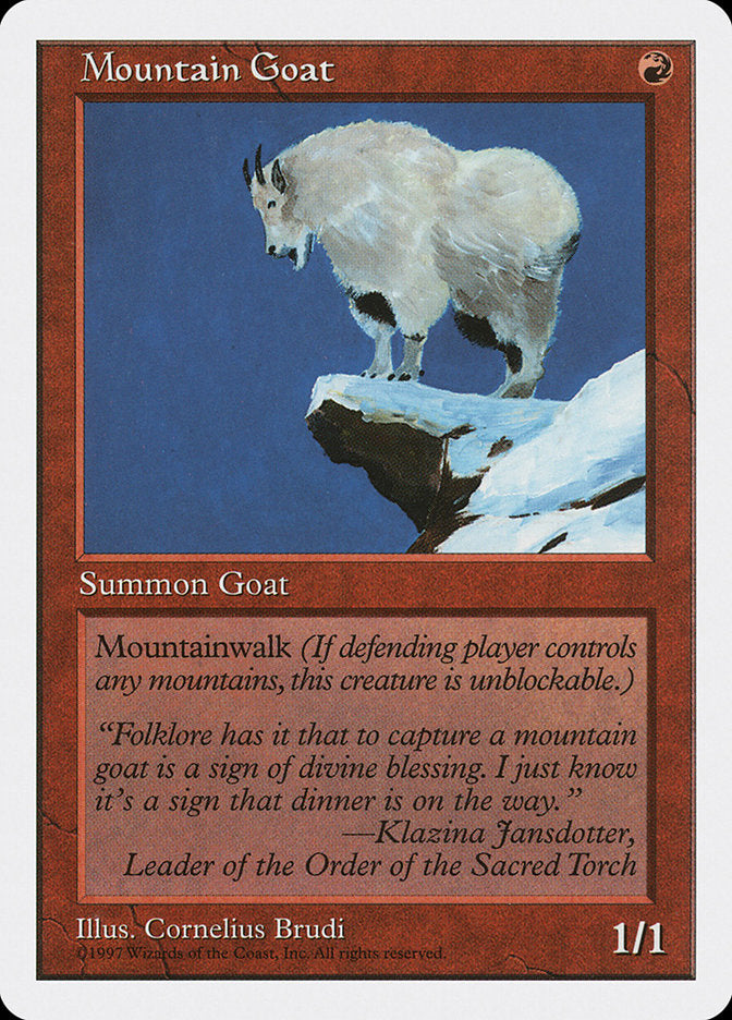 Mountain Goat [Fifth Edition] | Card Merchant Takapuna