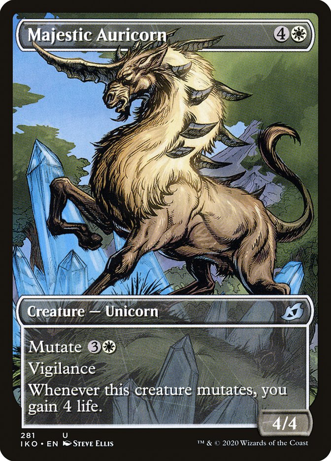 Majestic Auricorn (Showcase) [Ikoria: Lair of Behemoths] | Card Merchant Takapuna