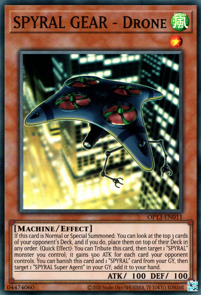 SPYRAL GEAR - Drone [OP13-EN011] Super Rare | Card Merchant Takapuna