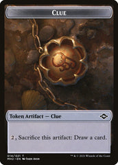 Treasure // Clue Double-Sided Token [Pioneer Challenger Decks 2022] | Card Merchant Takapuna