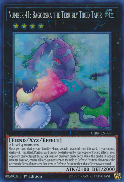 Number 41: Bagooska the Terribly Tired Tapir [CIBR-EN097] Super Rare | Card Merchant Takapuna