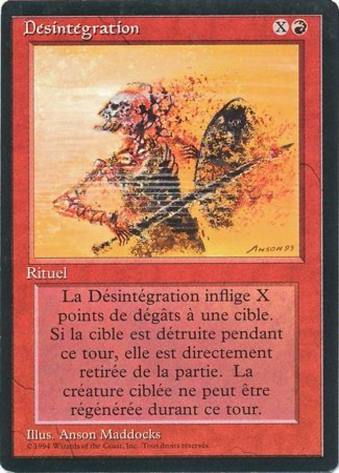 Disintegrate [Foreign Black Border] | Card Merchant Takapuna