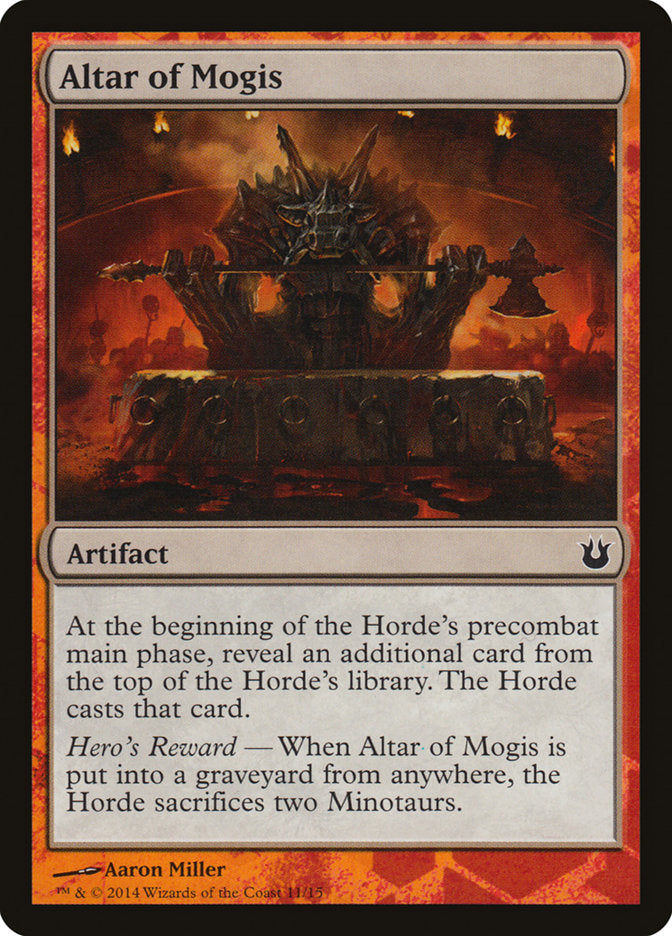 Altar of Mogis [Born of the Gods Battle the Horde] | Card Merchant Takapuna