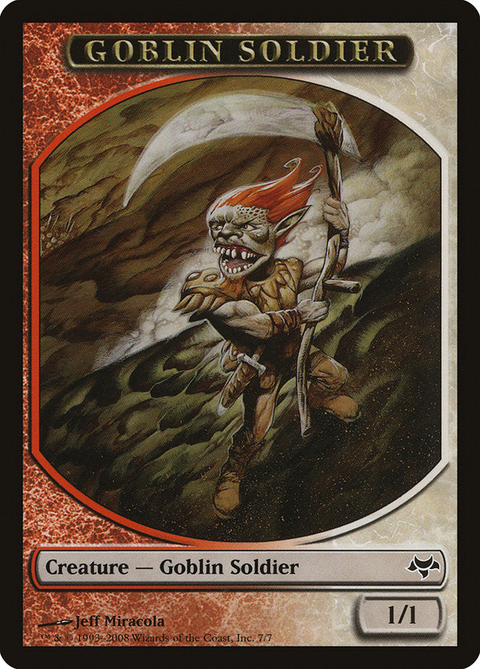 Goblin Soldier Token [Eventide Tokens] | Card Merchant Takapuna