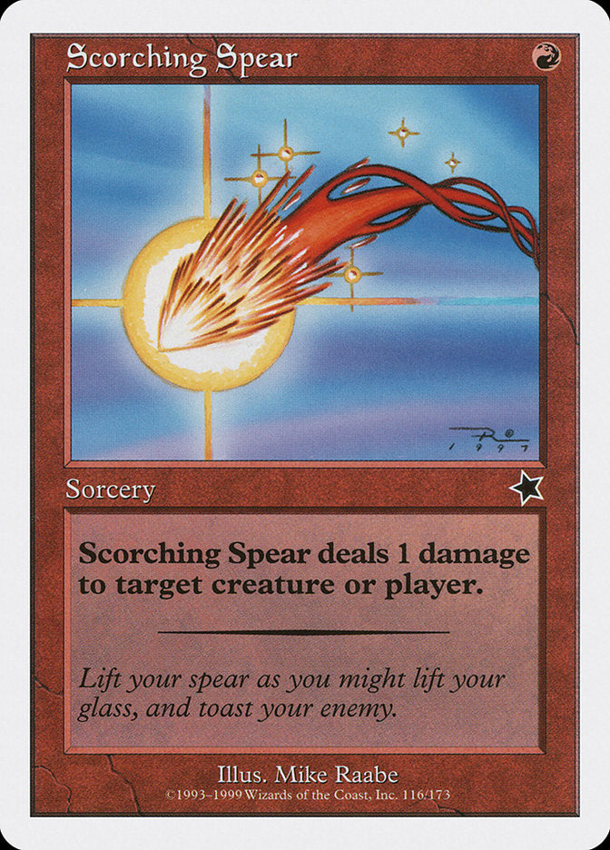 Scorching Spear [Starter 1999] | Card Merchant Takapuna