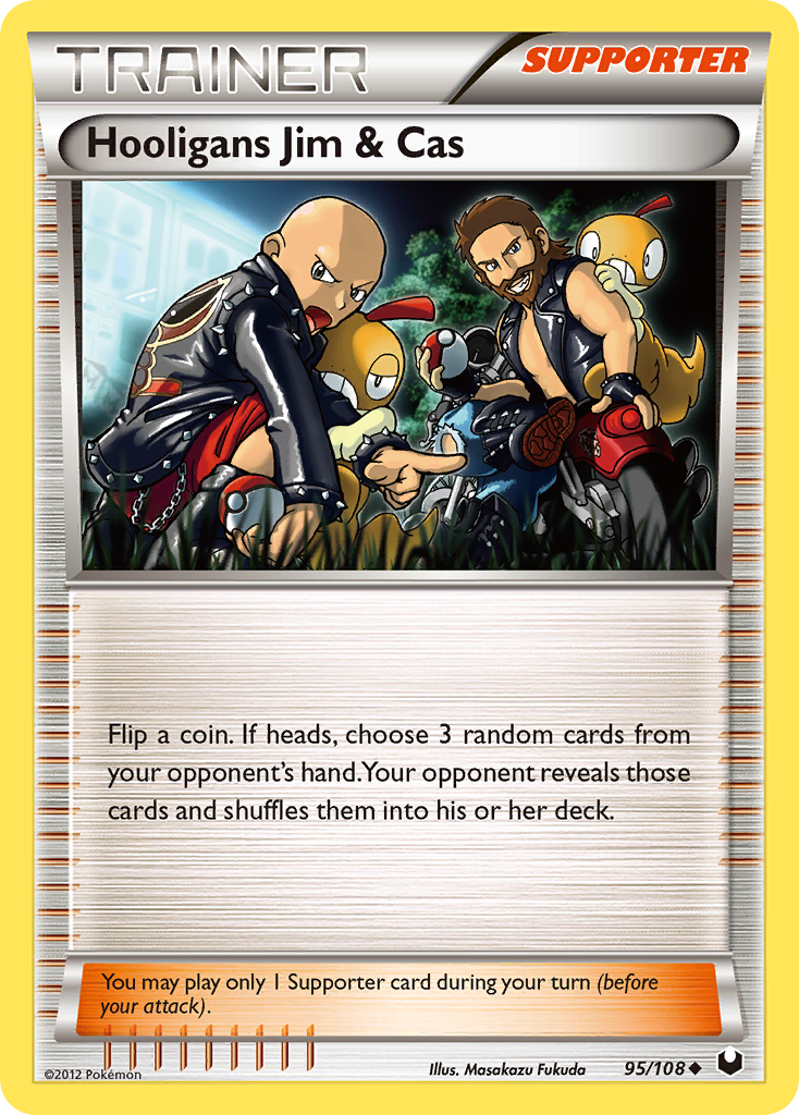 Hooligans Jim & Cas (95/108) [Black & White: Dark Explorers] | Card Merchant Takapuna