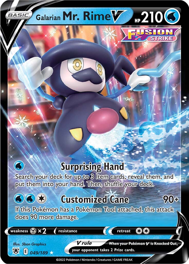 Galarian Mr. Rime V (049/189) [Sword & Shield: Astral Radiance] | Card Merchant Takapuna