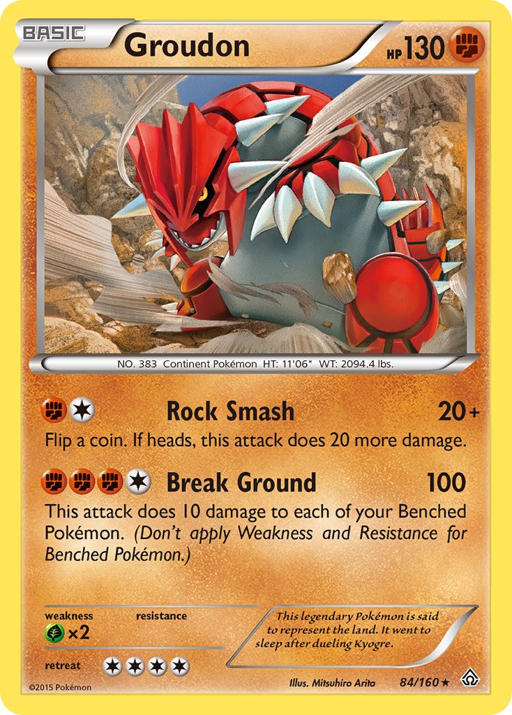 Groudon (84/160) (Theme Deck Exclusive) [XY: Primal Clash] | Card Merchant Takapuna