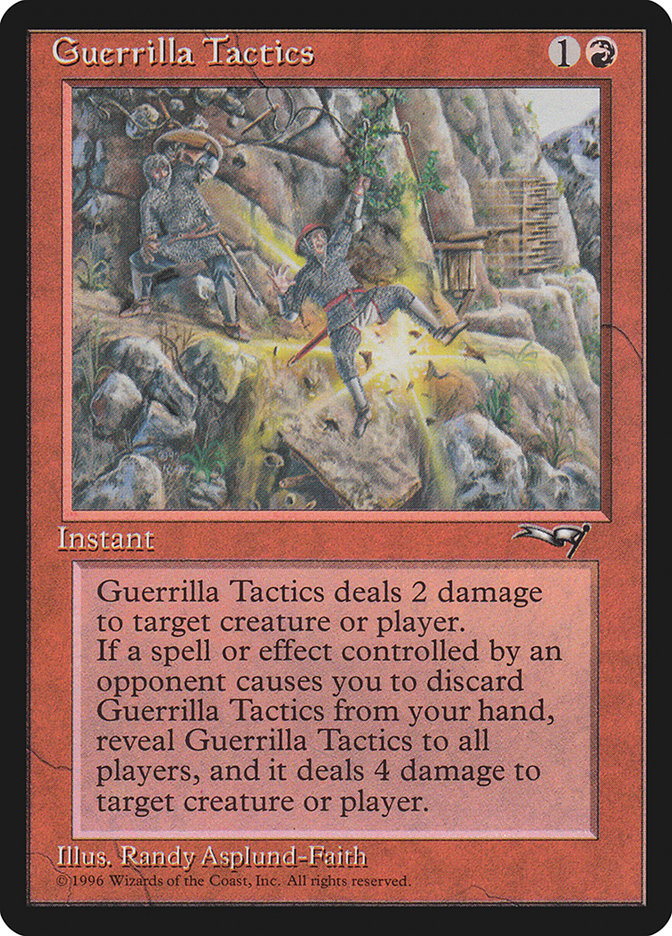 Guerrilla Tactics (Falling) [Alliances] | Card Merchant Takapuna