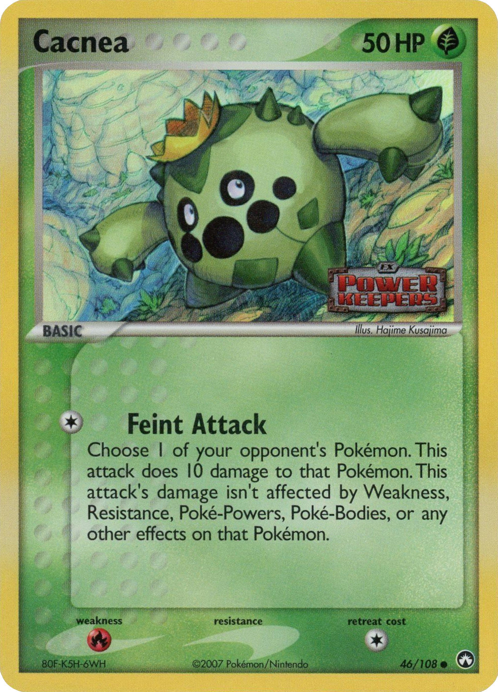 Cacnea (46/108) (Stamped) [EX: Power Keepers] | Card Merchant Takapuna