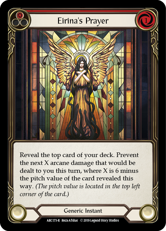 Eirina's Prayer (Red) [ARC173-R] (Arcane Rising)  1st Edition Normal | Card Merchant Takapuna