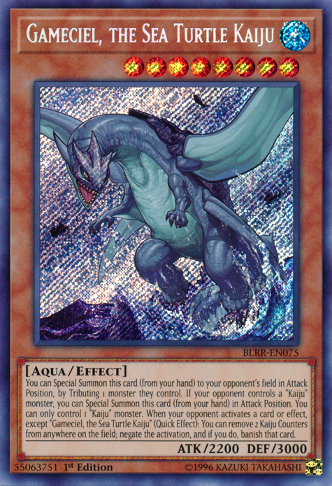 Gameciel, the Sea Turtle Kaiju [BLRR-EN075] Secret Rare | Card Merchant Takapuna