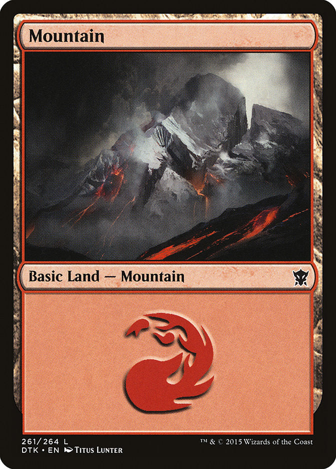 Mountain (261) [Dragons of Tarkir] | Card Merchant Takapuna