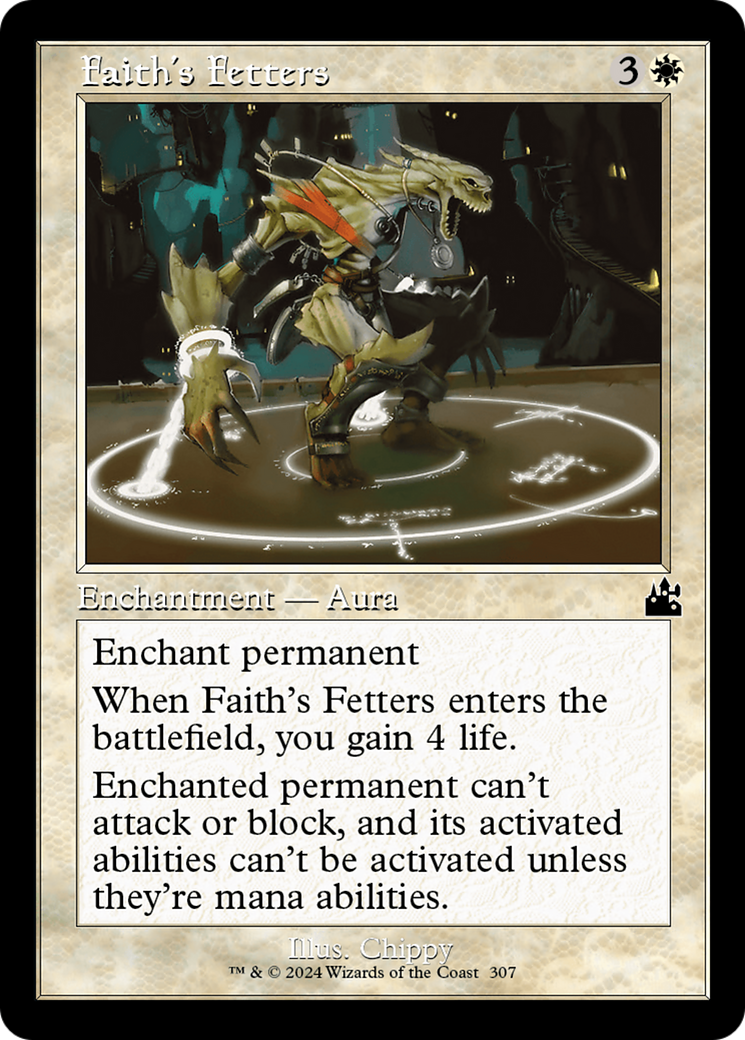 Faith's Fetters (Retro Frame) [Ravnica Remastered] | Card Merchant Takapuna