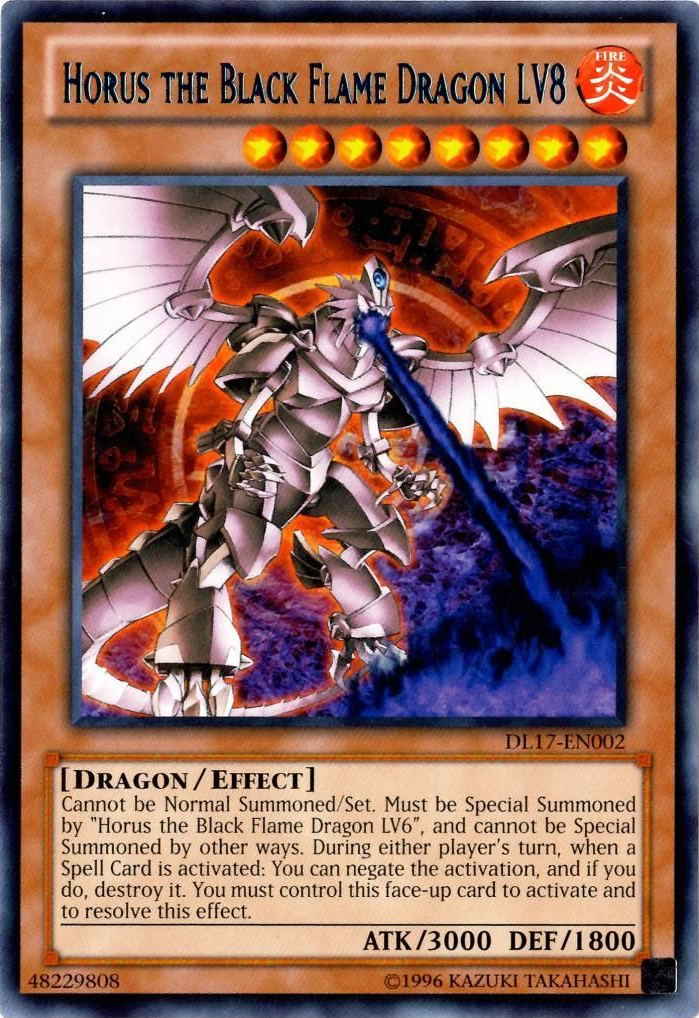 Horus the Black Flame Dragon LV8 (Blue) [DL17-EN002] Rare | Card Merchant Takapuna