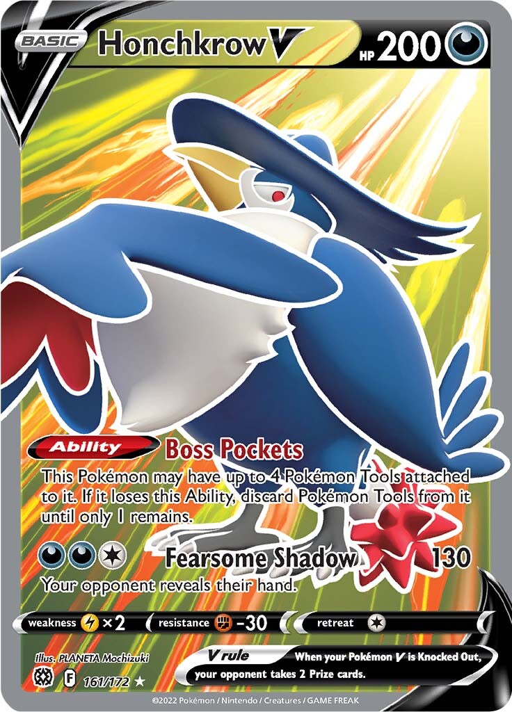 Honchkrow V (161/172) [Sword & Shield: Brilliant Stars] | Card Merchant Takapuna