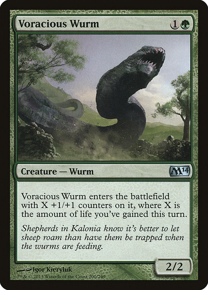 Voracious Wurm [Magic 2014] | Card Merchant Takapuna