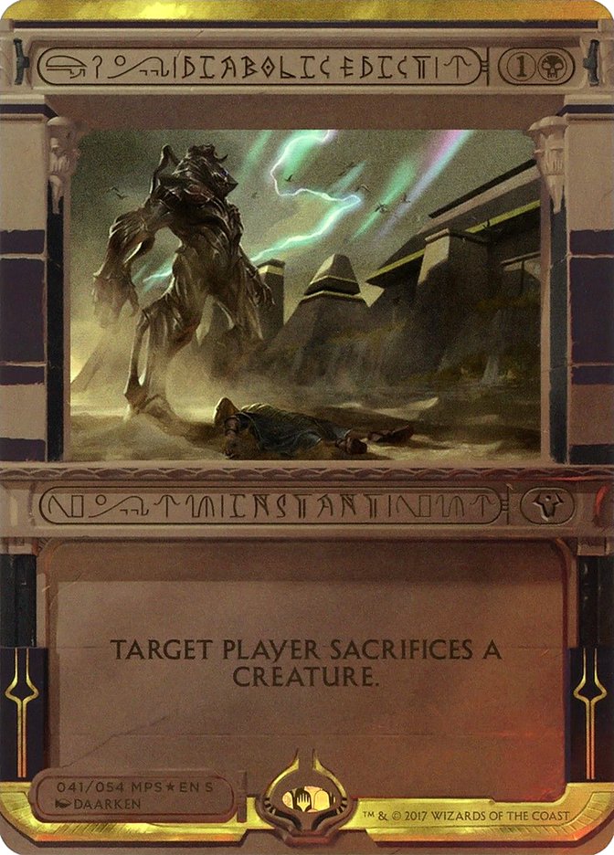 Diabolic Edict (Invocation) [Amonkhet Invocations] | Card Merchant Takapuna