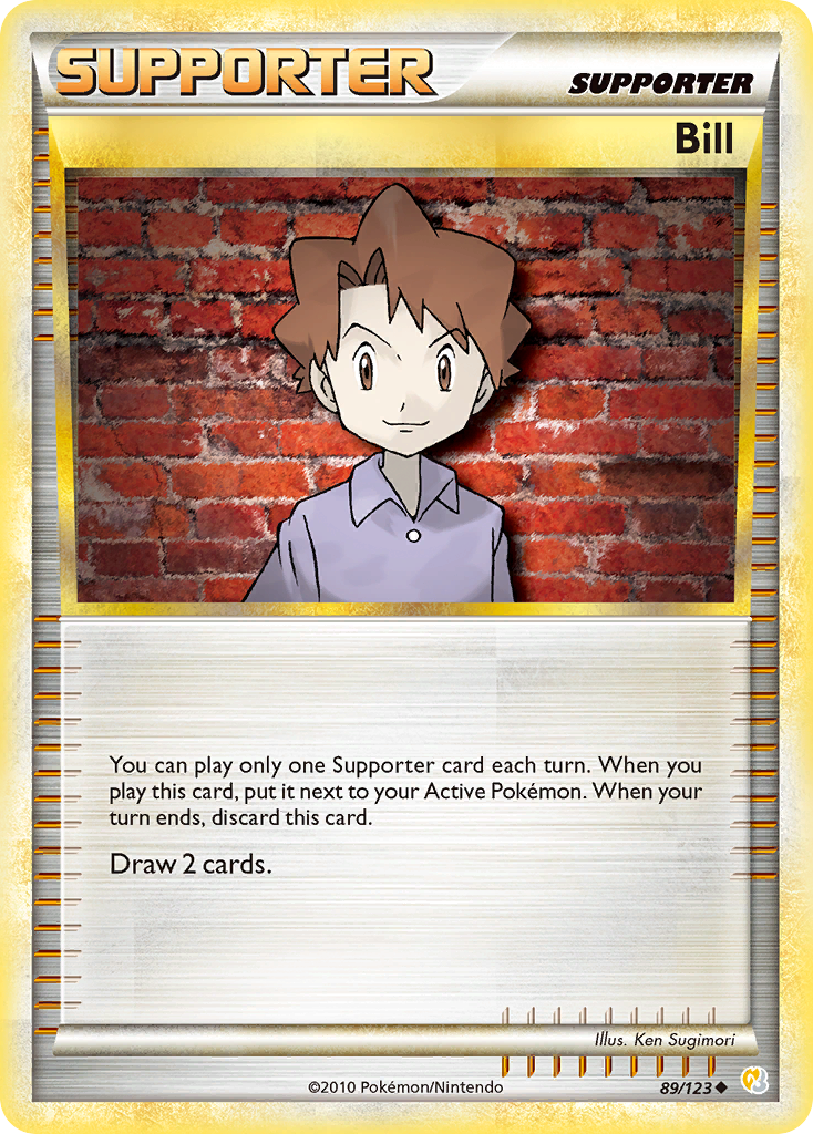 Bill (89/123) [HeartGold & SoulSilver: Base Set] | Card Merchant Takapuna