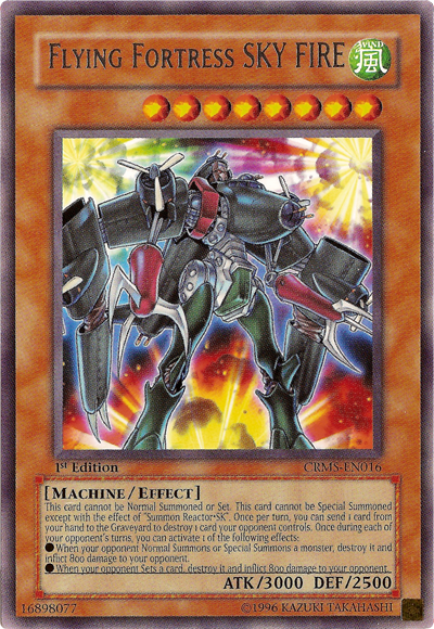 Flying Fortress SKY FIRE [CRMS-EN016] Rare | Card Merchant Takapuna