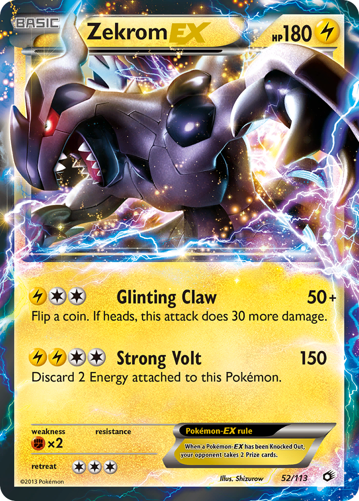 Zekrom EX (52/113) [Black & White: Legendary Treasures] | Card Merchant Takapuna