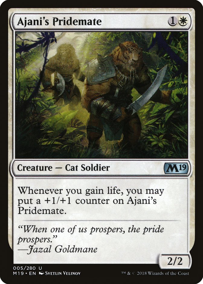 Ajani's Pridemate [Core Set 2019] | Card Merchant Takapuna