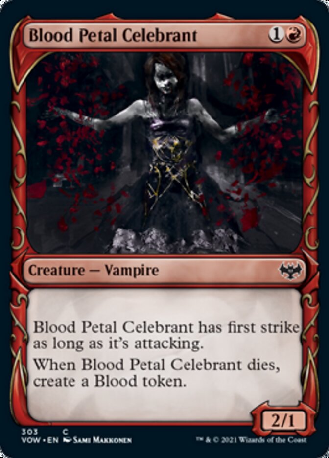 Blood Petal Celebrant (Showcase Fang Frame) [Innistrad: Crimson Vow] | Card Merchant Takapuna