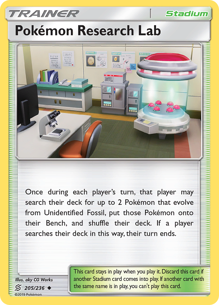 Pokemon Research Lab (205/236) [Sun & Moon: Unified Minds] | Card Merchant Takapuna