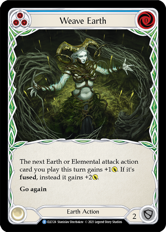 Weave Earth (Blue) [ELE124] (Tales of Aria)  1st Edition Normal | Card Merchant Takapuna