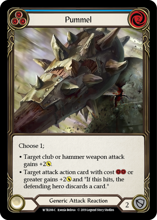 Pummel (Blue) [WTR208-C] (Welcome to Rathe)  Alpha Print Normal | Card Merchant Takapuna