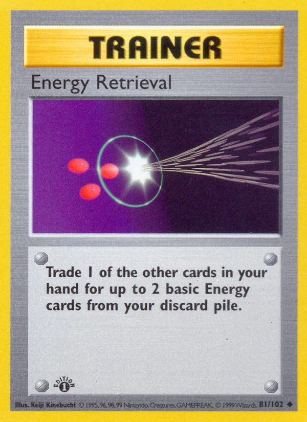 Energy Retrieval (81/102) (Shadowless) [Base Set 1st Edition] | Card Merchant Takapuna