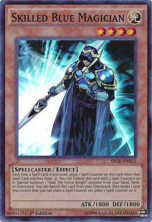 Skilled Blue Magician [SECE-EN032] Super Rare | Card Merchant Takapuna