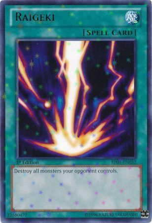 Raigeki [BP01-EN032] Starfoil Rare | Card Merchant Takapuna