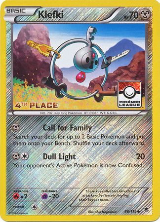 Klefki (66/119) (League Promo 4th Place) [XY: Phantom Forces] | Card Merchant Takapuna