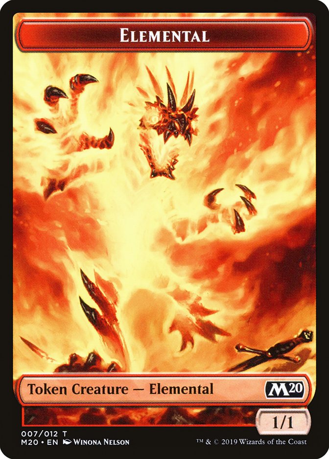 Elemental Token [Core Set 2020 Tokens] | Card Merchant Takapuna